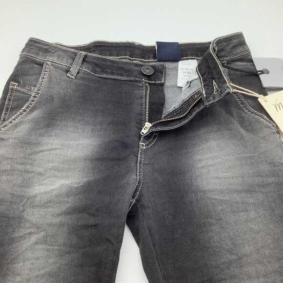 Maryley Womens Made in Italy Jeans‎ Black Size 10 NWT - Picture 7 of 13